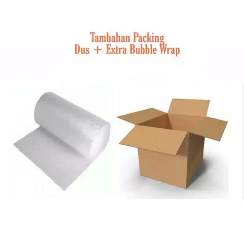 

Tambahan Extra Packing kardus & Buble Wrap