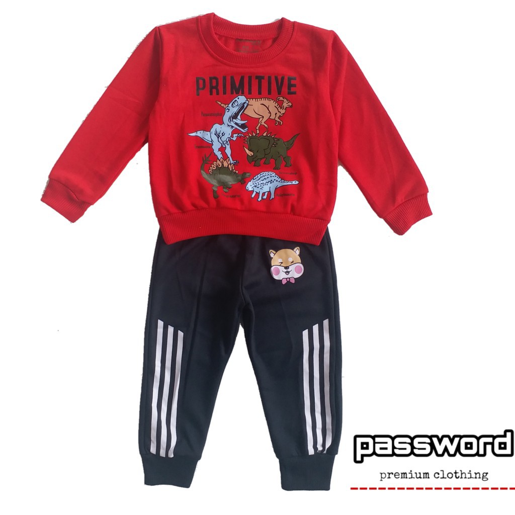 HappyOliver PASSWORD JURRASIC Setelan anak 1 - 7 Tahun Baju Anak BerKualitas