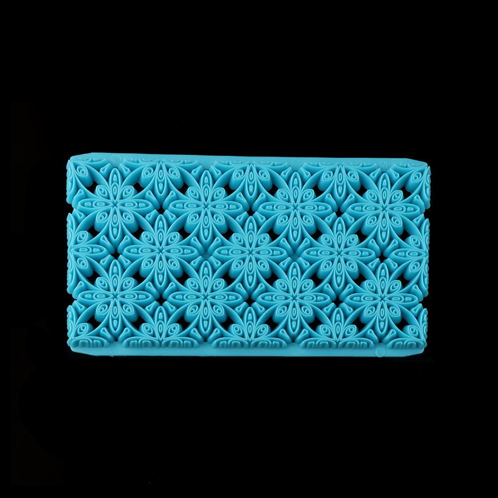 Cetakan Stensil Dengan Model Embossed Dan Bentuk Daun Untuk Hiasan Kue / Fondant