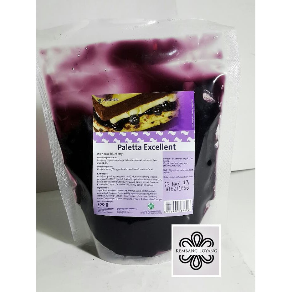 

Selai Blueberry Paletta Zeelandia 500gr