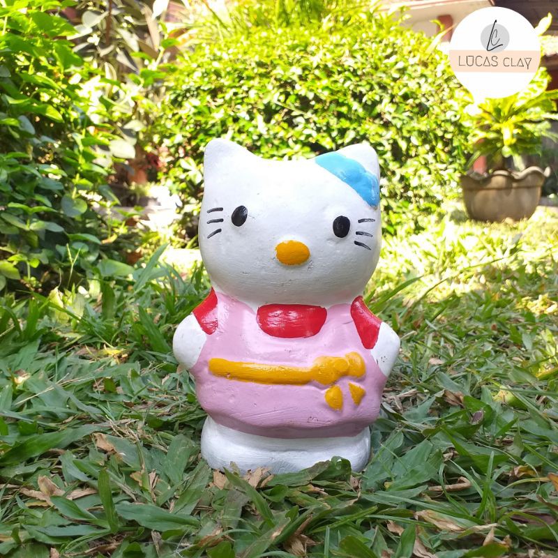 Celengan Hello Kitty Pink - Souvenir Gerabah Unik