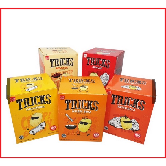 Trick Biskuit Kentang Potato Baked Chip 1 Box isi 10 pcs Aneka Rasa