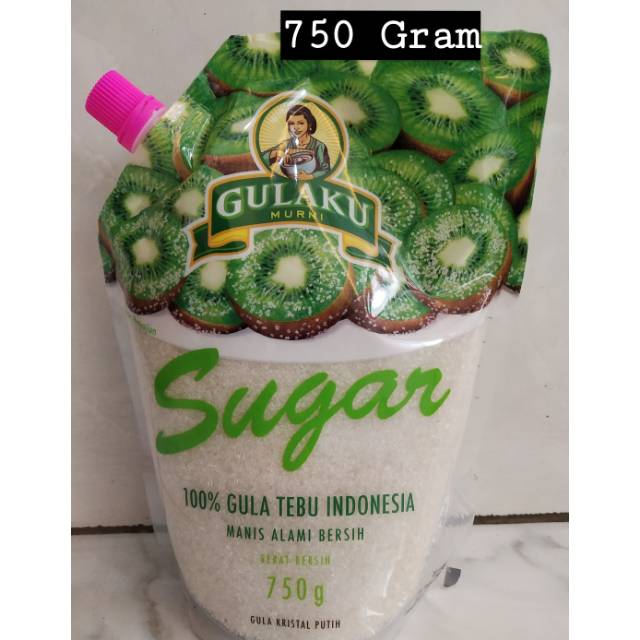 

Gula Tebu Merk Gulaku Kristal Putih Premium Pouch 750 Gram