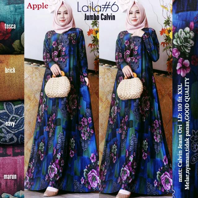Gamis Jumbo Laila#6 calvin jeans ori by apple