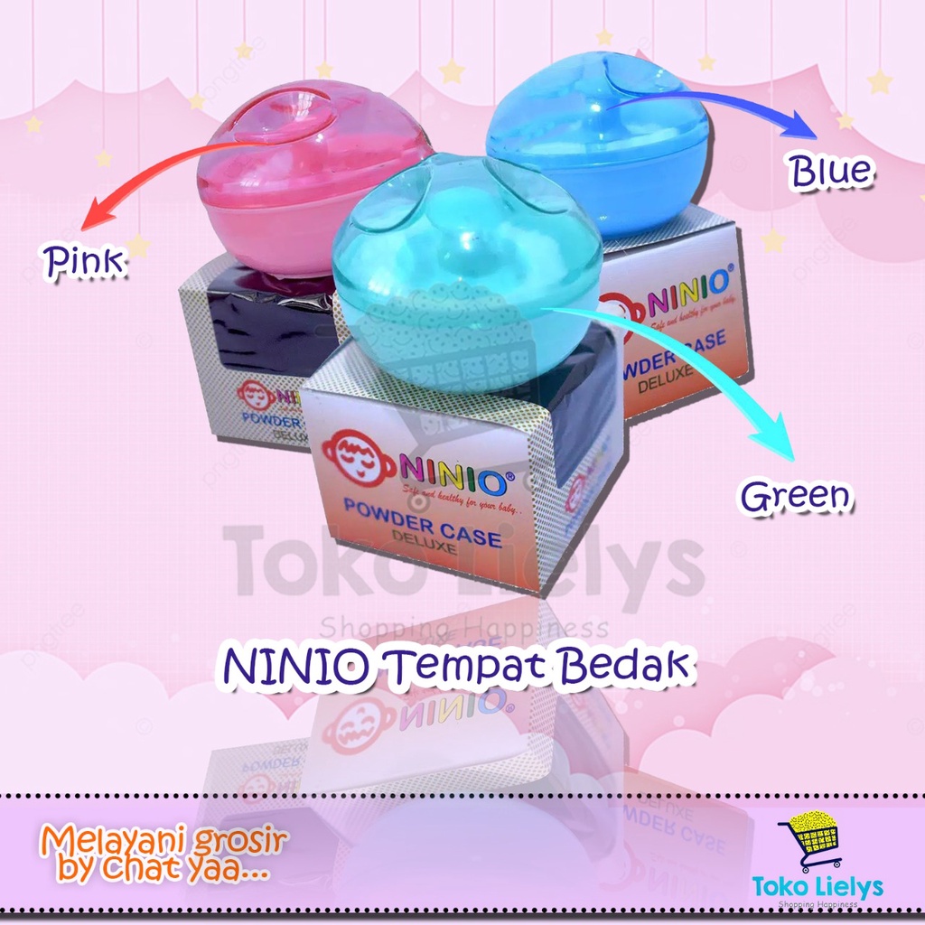 NINIO Tempat Bedak Bayi Single Powder Case Deluxe Single