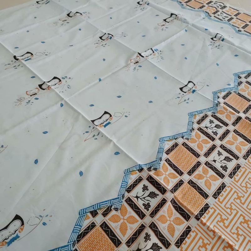 Batik Solo Motif Burung Hantu putih