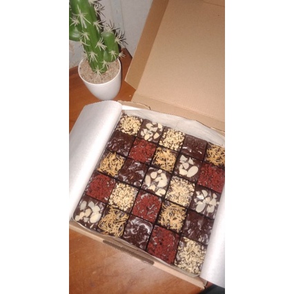 

Fudgy Brownies Sekat 20x20 cm
