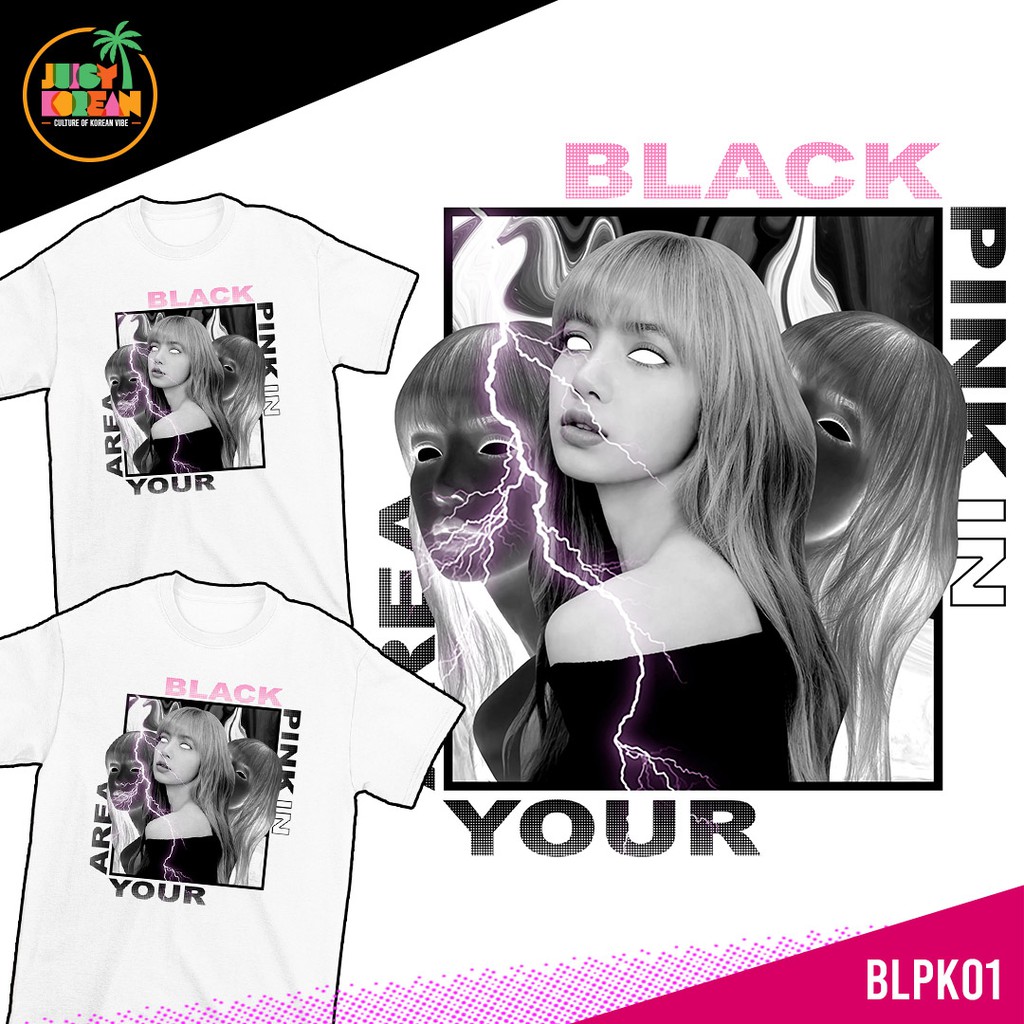 kaos wanita Tomoinc Juicy Korean - BLACKPINK - IN YOUR AREA