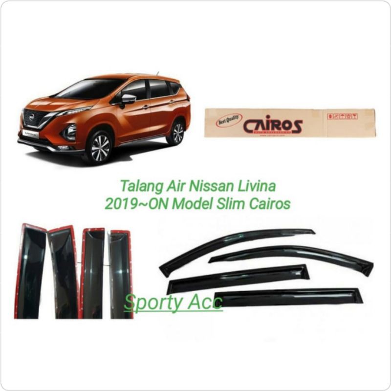 Talang Air Nissan Livina 2019-ON Slim Merk Cairos