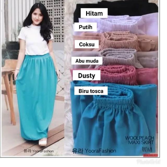 Promo Oktober Rok  wolfis rok  panjang  Shopee Indonesia