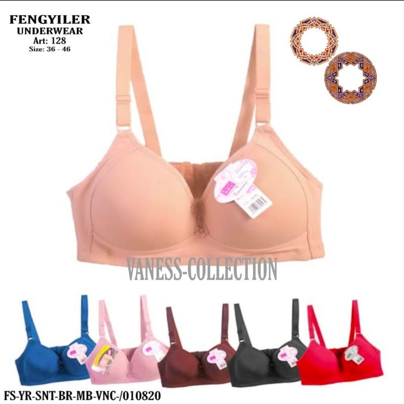 Bra Jumbo Cup Besar Tanpa Kawat - Bra Jumbo Busa Tipis Kait Tiga