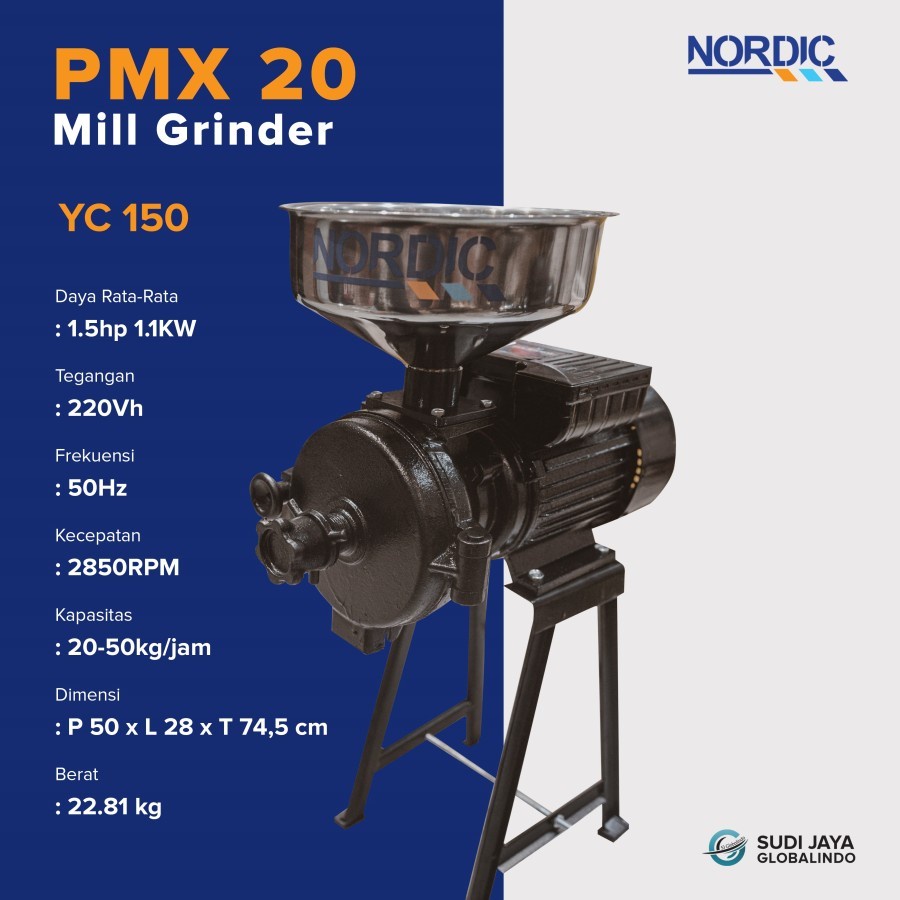 Grinder Coffee Nordic PMX-20 Mill Grinder YC150