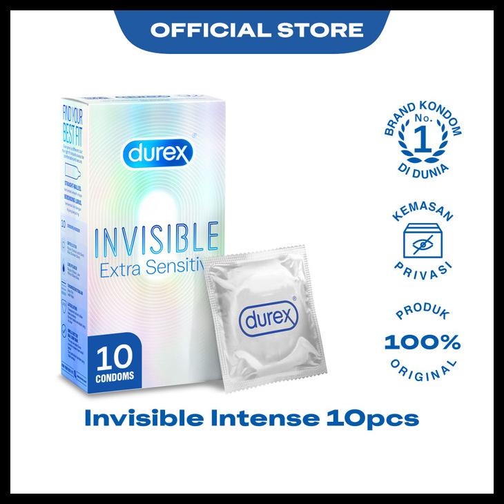 Durex Invisible Intense 10S - Kondom Extra Tipis + Tahan Lama Pria Kode 223