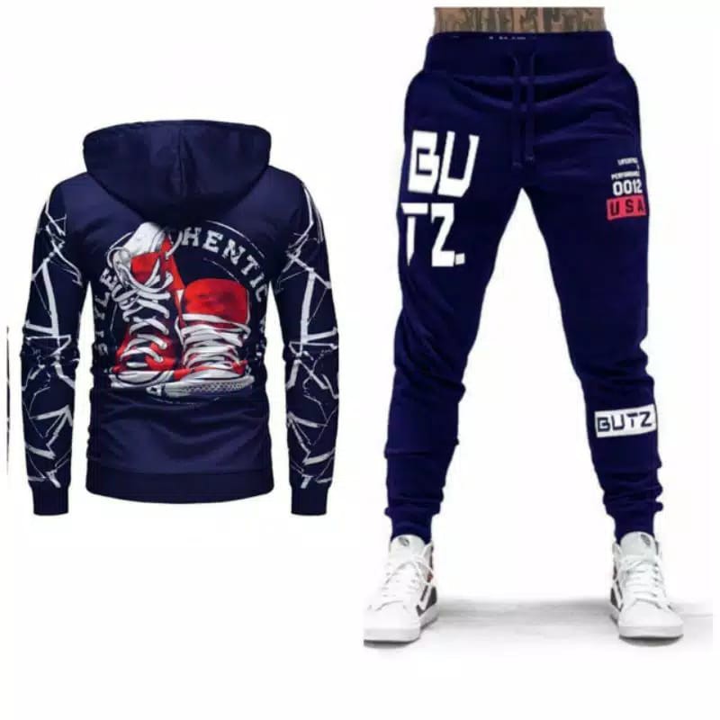 BII SET HOODIE SKY FLY / PAKAIAN PRIA / SETELAN PRIA / TRAINING SET PRIA