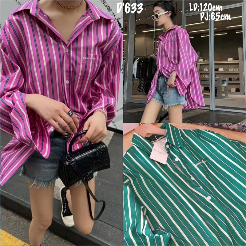 KEMEJA BRANDED BAL3NC1AGA IMPORT PREMIUM