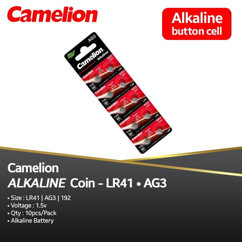 Baterai/Battery/Batere Camelion LR41/AG3 1,5V isi 1 Pcs - MS