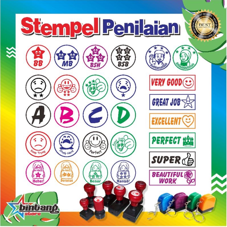 

STEMPEL PENILAIAN TK, PAUD, REWARD, STEMPEL BINTANG, STEMPEL EMOTICON