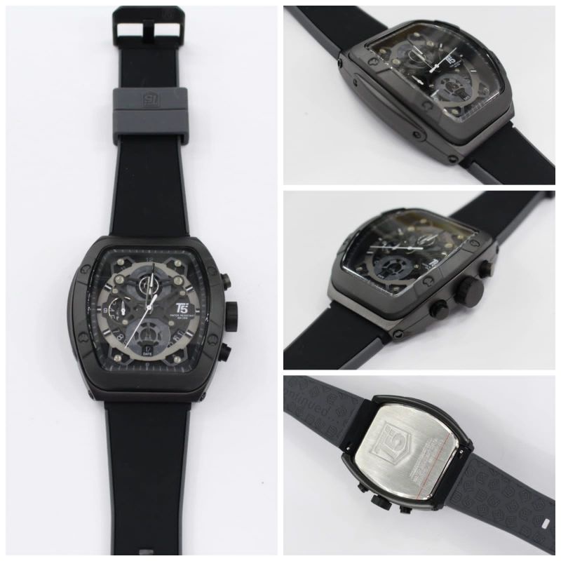 Jam tangan pria T5 H3857 original free box water resist cronograph