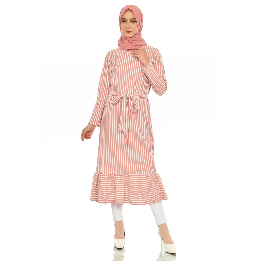 Mybamus Benna Lace Tunic Dusty M15273 R86S4 - Midi Dress - Midi Gamis Lebaran-3