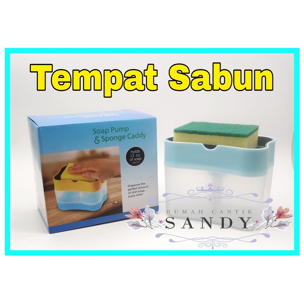 Tempat Sabun Cuci Piring ~ DISPENSER SPON SABUN ~ Pompa Sabun Cair