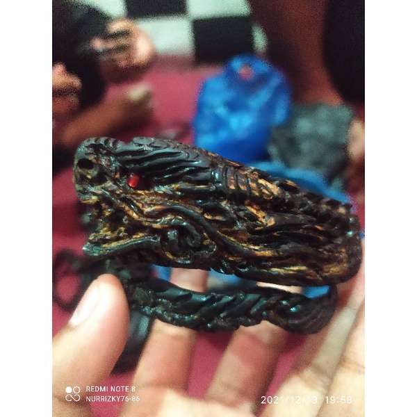 Gelang AKAR BAHAR MERAH BODY HITAM