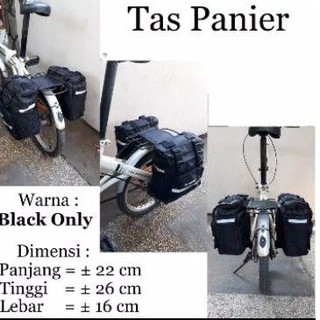 Tas Sepeda Touring Kiri Kanan Rak Panier Bagasi Shimano Bike to Work Minion Seli | Shopee Indonesia