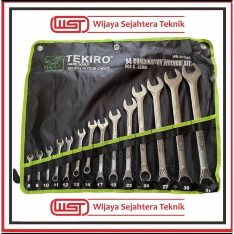 Tekiro kunci Ring pas set 14pcs 8-32 mm Kunci pas ring set 14pcs