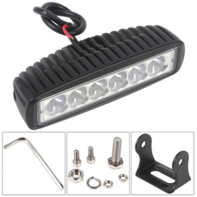 Lampu tembak LED Bar CREE sorot kabut 6 mata titik worklight Offroad