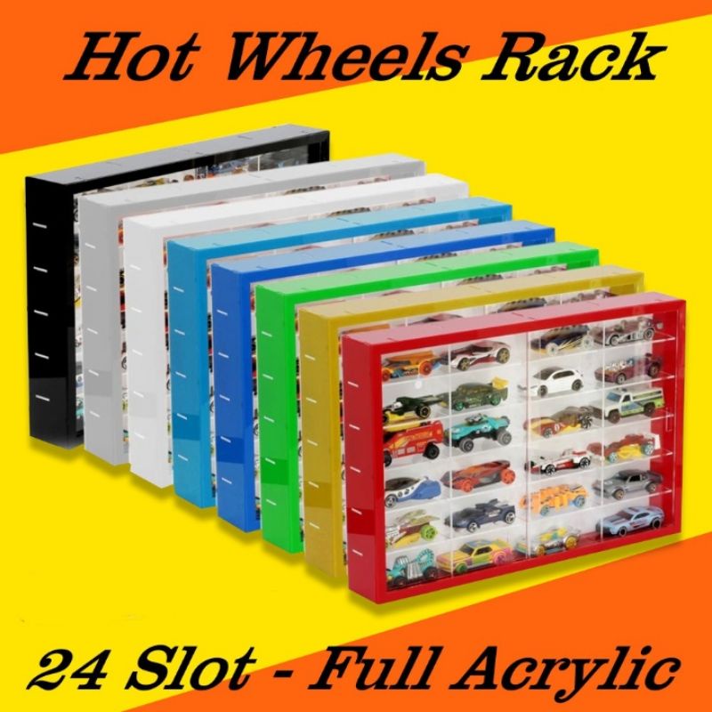 rak Hotwheels acrylic 24 slot 1:64 diecast rak Hotwheels