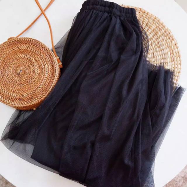 Rok tutu premium / rok polos tutu panjang / rok tile rok jaring-5