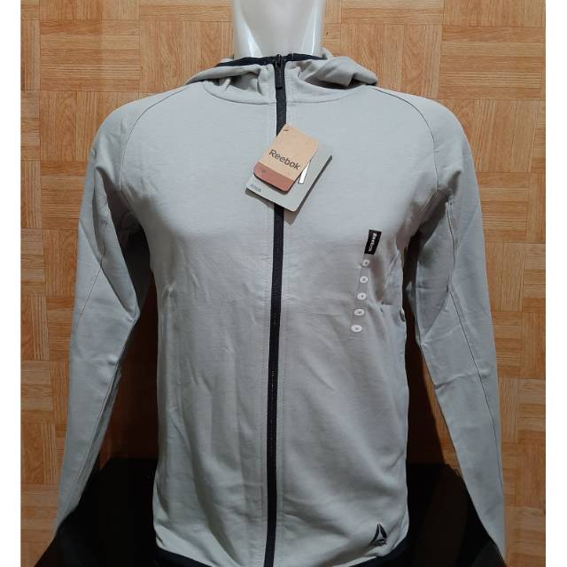 Jaket wanita Reebok Original / Grey / Women / Sport / Casual / Murah