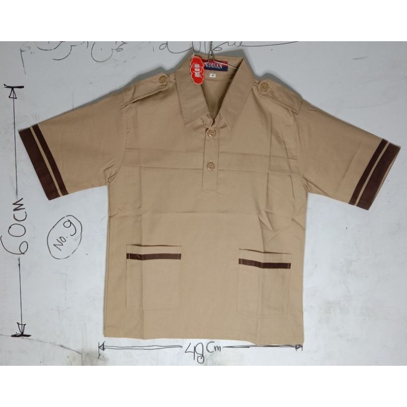 baju seragam sekolah SD lengan pendek Pramuka siaga no.9