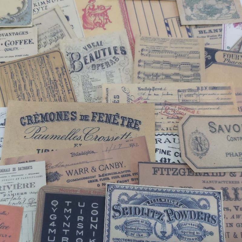 Stiker Retro Vintage Untuk Journaling Jurnal Aesthetic