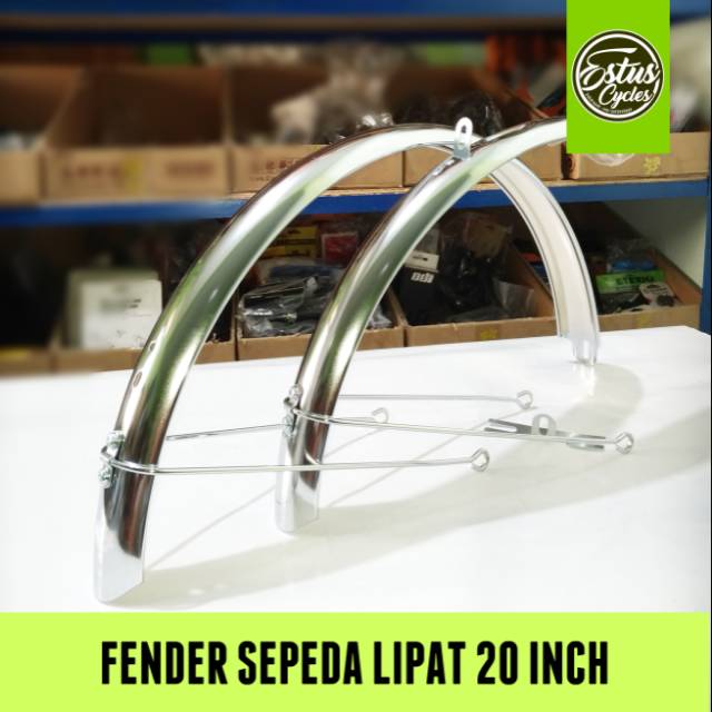 Fender Sepeda Lipat Depan Belakang Bahan Pelat Kuat Mud Guard Estus Cycles