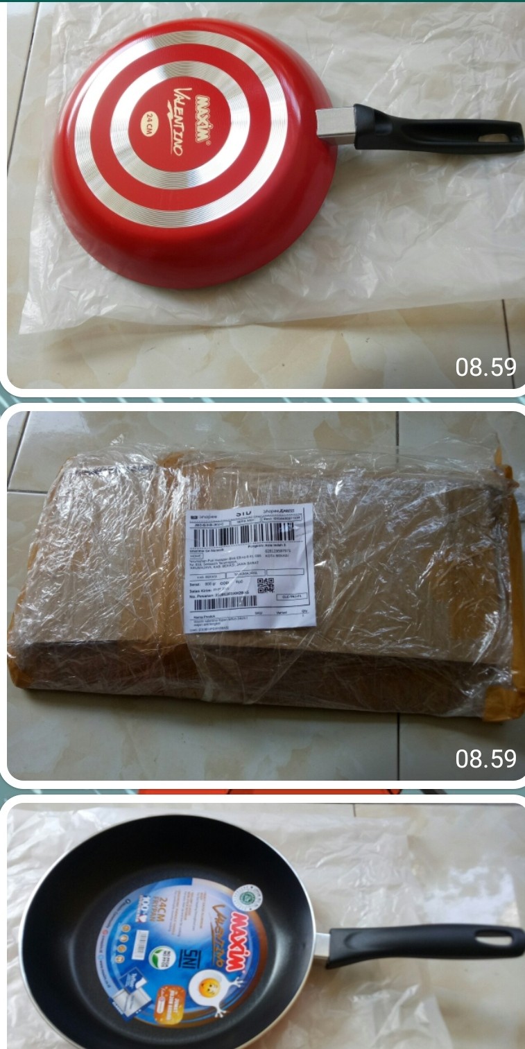 Maxim Valentino Frypan Teflon 24cm / Wajan Anti Lengket