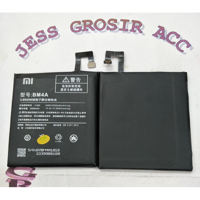 Baterai Battery Original XIAOMI BM4A , BM-4A , BM 4A ( Redmi Pro ) - Hitam