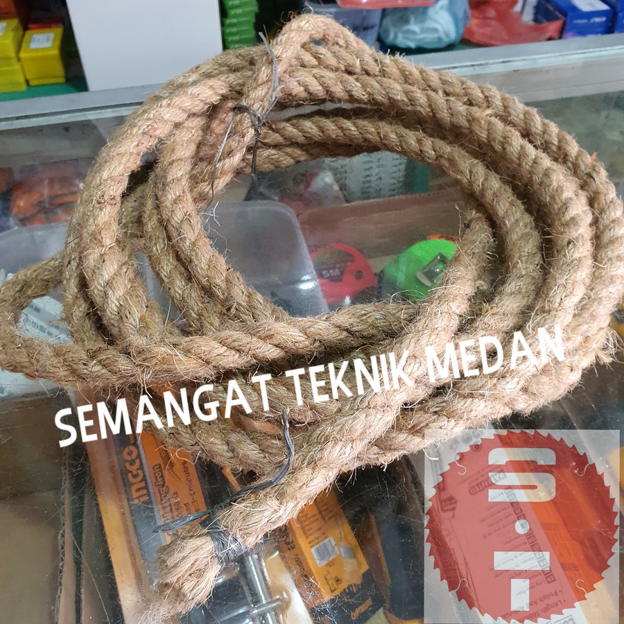 

12mm TALI KAPAL MANILA TARIK TAMBANG DADUNG TAMPAR TEBAL 12 mm ECERAN