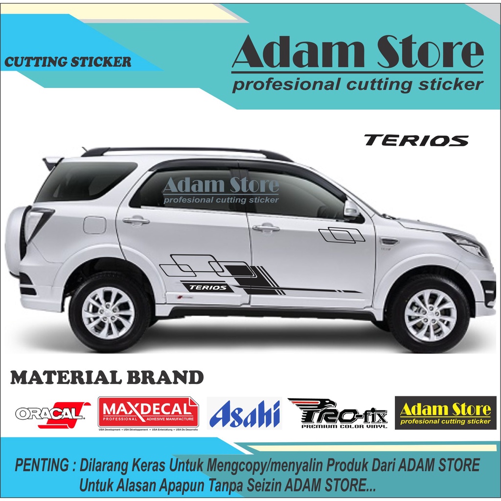 sticker terios stiker mobil terios stiker daihatsu terios sticker mobil terios cutting sticker mobil