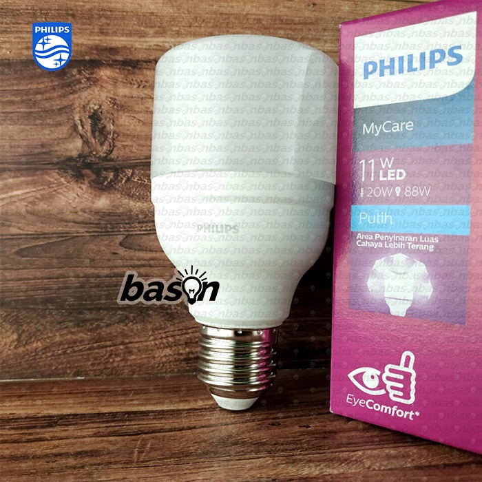 PHILIPS LED Bright 11W Multipack - isi 3 buah Bohlam Lampu LED E27