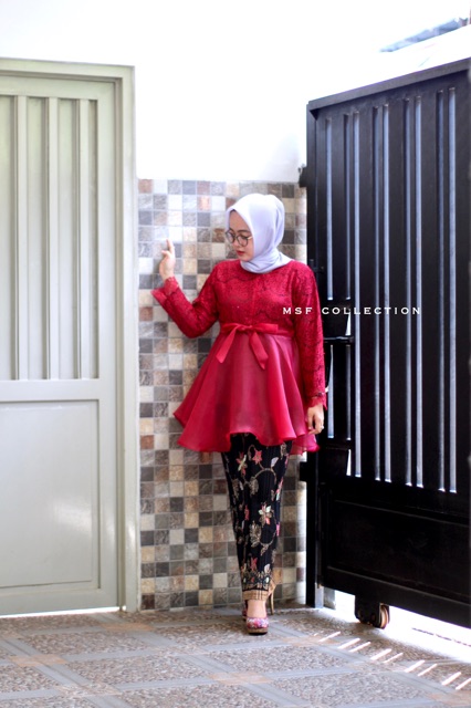 blouse marimar brukat/busui/batik/atasan brukat/baju kondangan