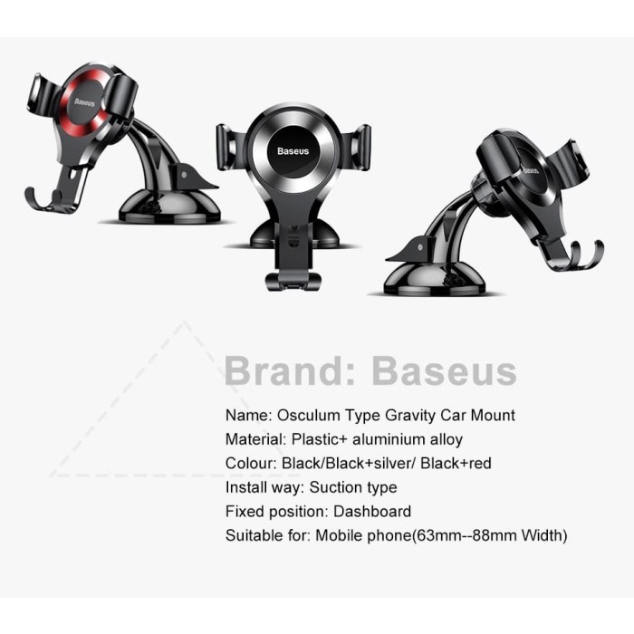 Baseus Osculum Type Gravity Car Mount Car Holder