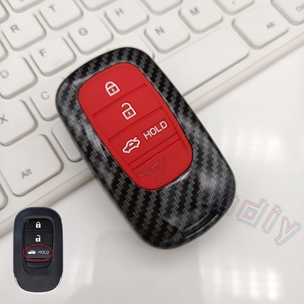 Case Pelindung Kunci Remote Mobil Honda Civic FE 1.5E 1.5V 1.5RS 4 Tombol 2021 2022 Bahan Silikon TPU
