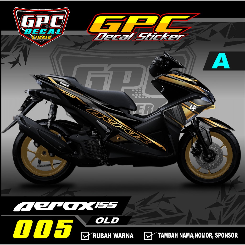 Decal Sticker Variasi Fullbody Yamaha Aerox 155 Old 005-Dekal Stiker Aerox Desain Minimalis GPC