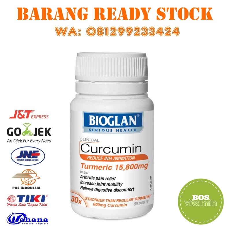 

SPECIAL PRICE Bioglan Clinical Curcumin - 60 tablet (Turmeric 15,800mg)