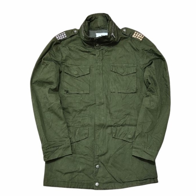 Jaket Parka Original Second Casual Pria Hijau Army