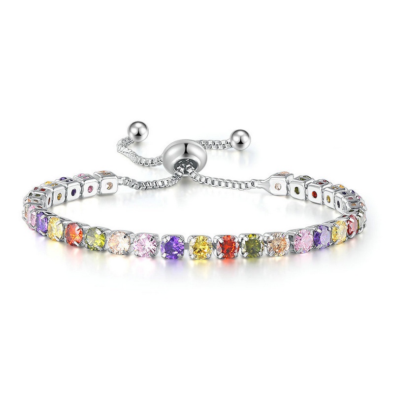 Gelang zircon Bahan S925 silver Tahan Air Tidak Karat Untuk Wanita