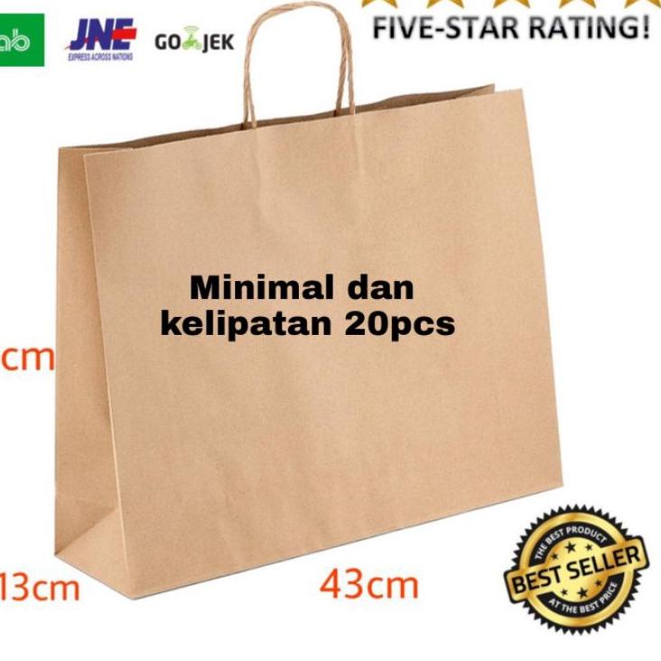 

☑ Paperbag XXL polos besar, Tas belanja jumbo, Goodie bag, Shopping bag ☎