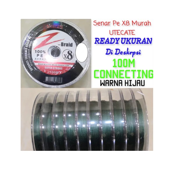 Senar PE Utecate x8-green 100 m