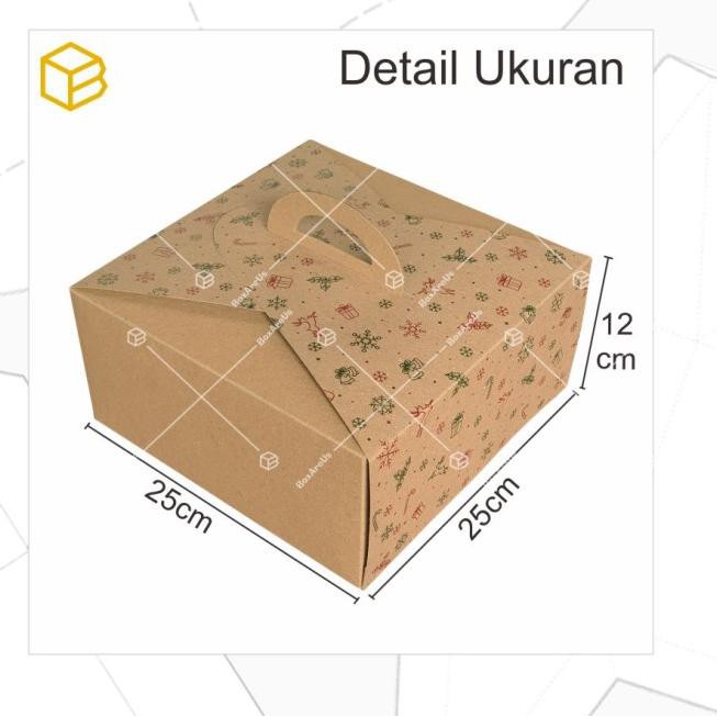 

Terjamin..!219OU Box Kue Cake Packaging Natal Christmas Hampers Kemasan | 42512 B-Natal
