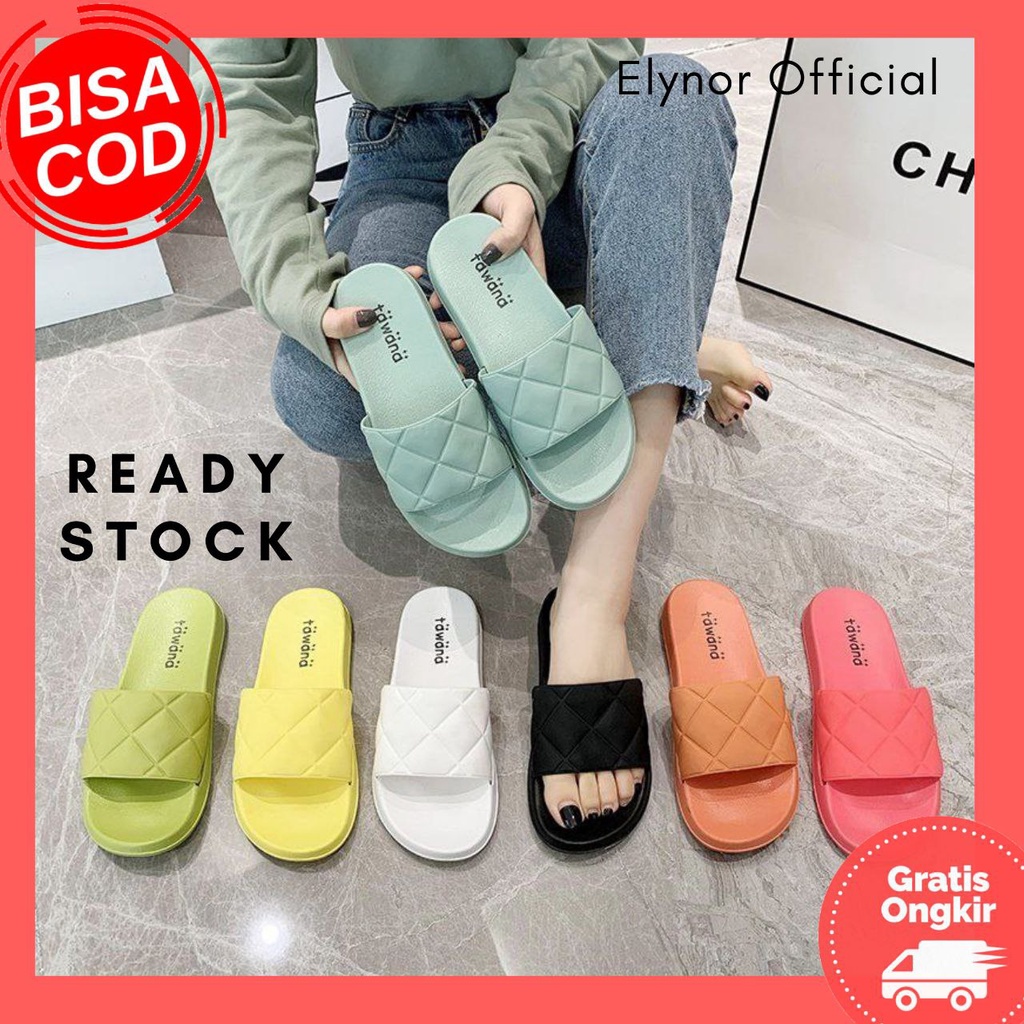 Sandal Tawana Slop Wanita/Sandal Wanita Import